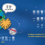 Bitty Bao Our Moon - Simplified A Bilingual Book in English and Mandarin with Simplified Characters and Pinyin