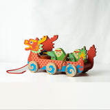 Bitty Bao Wooden Dragon Boat Pull Along Toy