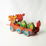 Bitty Bao Wooden Dragon Boat Pull Along Toy