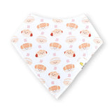 Organic Cotton Bandana Bibs 2pcs Set - Bakery Buns + Iced Tea