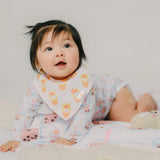 Organic Cotton Bandana Bibs 2pcs Set - Boba & Egg Waffle