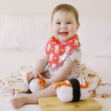 Organic Cotton Bandana Bibs 2pcs Set - Lucky Cat Duo
