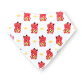 Organic Cotton Bandana Bibs 2pcs Set - Lucky Cat Duo