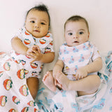 Organic Cotton Bandana Bibs 2pcs Set - Ramen + Sake